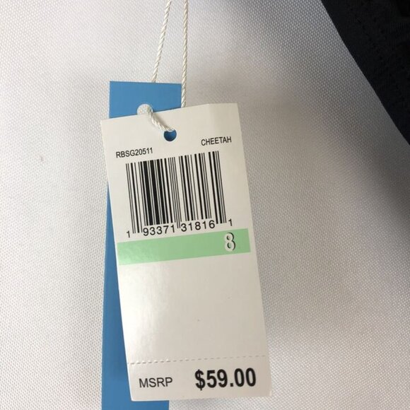 Bleu Rod Beattie Women’s Sarong Cheetah Print Black Bikini Bottom Size 8 - Picture 3 of 3